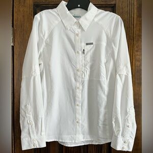 Columbia PFG Women’s White Collared Sun Shirt